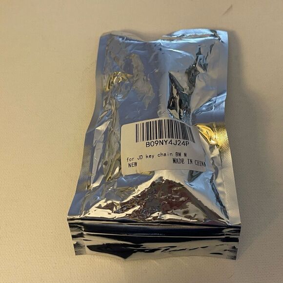 BMW Motorsports logo Key Fob Keychain in Black Leather NWT - Picture 5 of 5